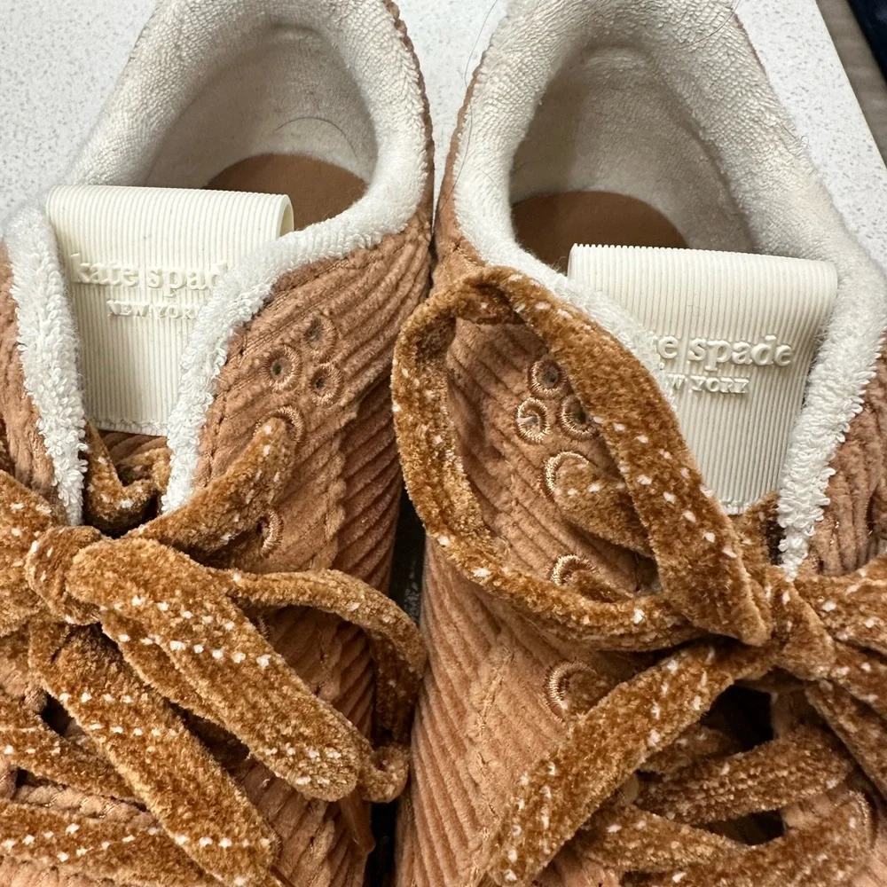 Kate Spade Brown Textured Sneakers